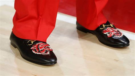 coach keatts gucci shoes|NC State's Kevin Keatts wears Gucci wolfhead shoes to Wolfpack .